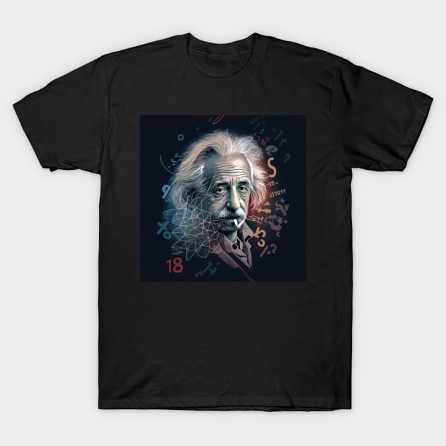 Albert Einstein E=mc2 design, T-Shirt by Buff Geeks Art